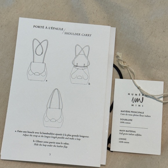 POLENE Number One Mini - Taupe Backpack - Picture 9 of 11